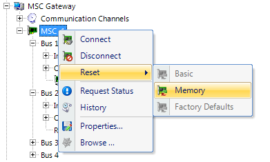 Controller Memory Reset